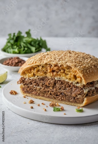 Beef and Cheese Stuffed Bread Loaf