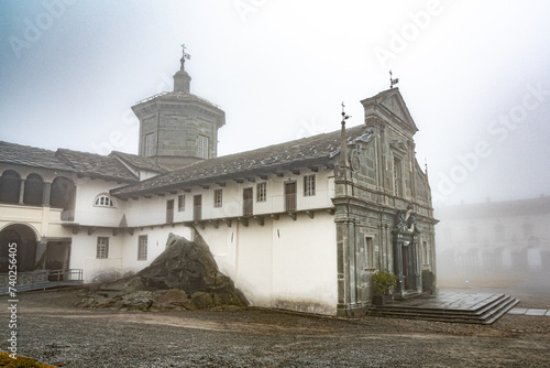 The Sanctuary of Oropa (Italian: santuario di Oropa) is a Marian sanctuary dedicated to the Black Madonna (madonna nera) in the municipality of Biella, Piedmont, Italy.