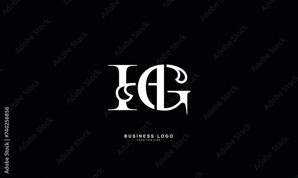 HG, GH, H, G, Abstract Letters Logo Monogram HG, GH, H, G, Abstract Letters Logo Monogram