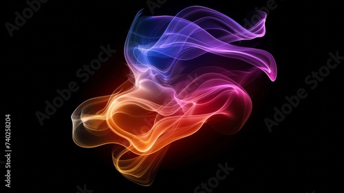 Amoled phone wallpaper design with mesmerizing display of a special setting wiith vibrant light  smoke  beautiful objects dancing in abstract swirls like a symphony of color.