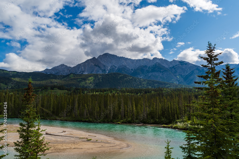 Beautiful Banff National Park Landscape in summer, Alberta, Canada