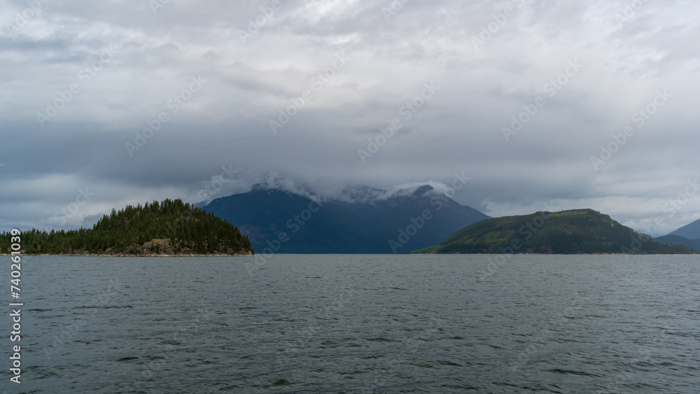 Cold Summer Morning, Upper Arrow Lake, British Columbia, Canada
