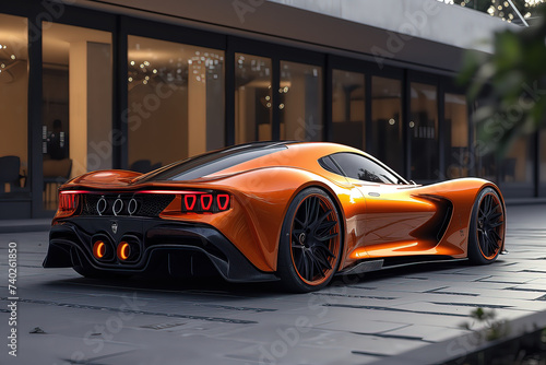 car, golden car, neon car, white car, black car, sports car wallpaper concept, new car launch, car, dark, sport, ai generated