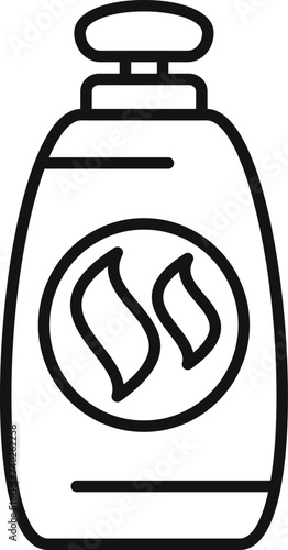 Hair shampoo dispenser icon outline vector. Fashion girl. Woman care wash