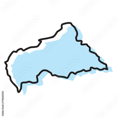 central african republic map, central african republic vector, central african republic outline, central african republic