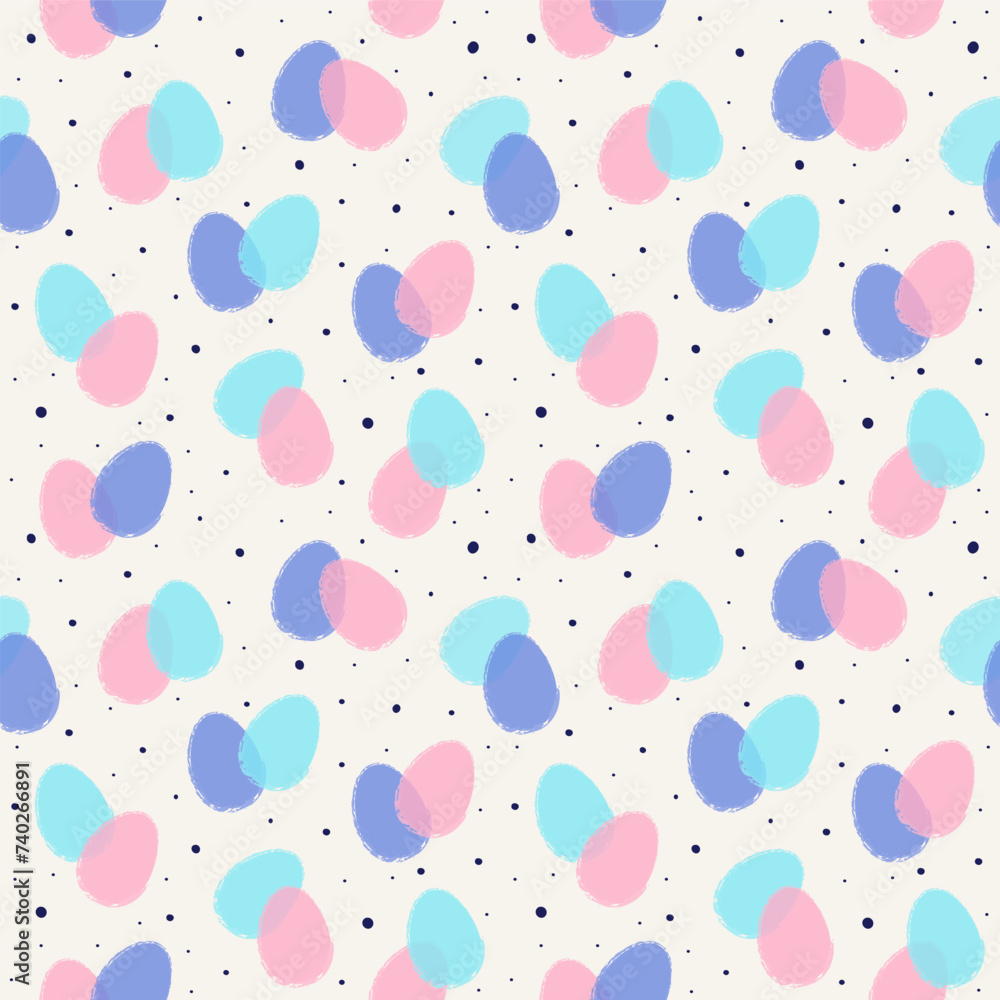 Modern Easter pattern. Seamless background with colourful eggs. Vector illustration Modern Easter pattern. Seamless background with colourful eggs. Vector illustration