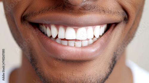 Close-Up of Healthy White Teeth and Smile