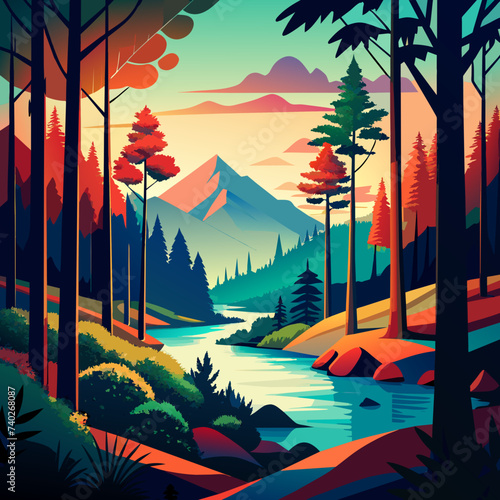 A forest with a river
Explore breathtaking images of a serene forest with a river on Adobe Stock. Immerse yourself in the beauty of nature with stunning visuals of lush greenery and flowing waters.