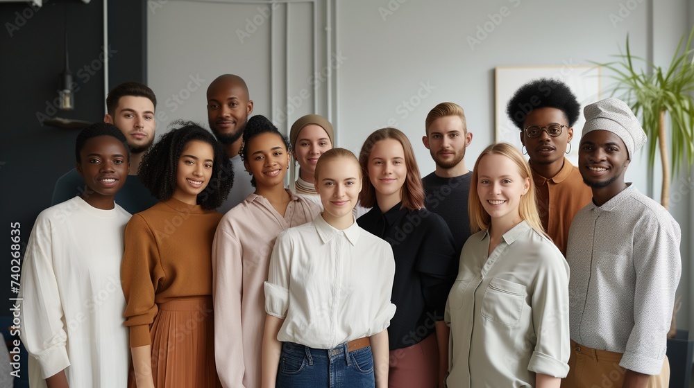 Group of Diverse Friends or Colleagues Together in a Casual Setting Group of Diverse Friends or Colleagues Together in a Casual Setting
