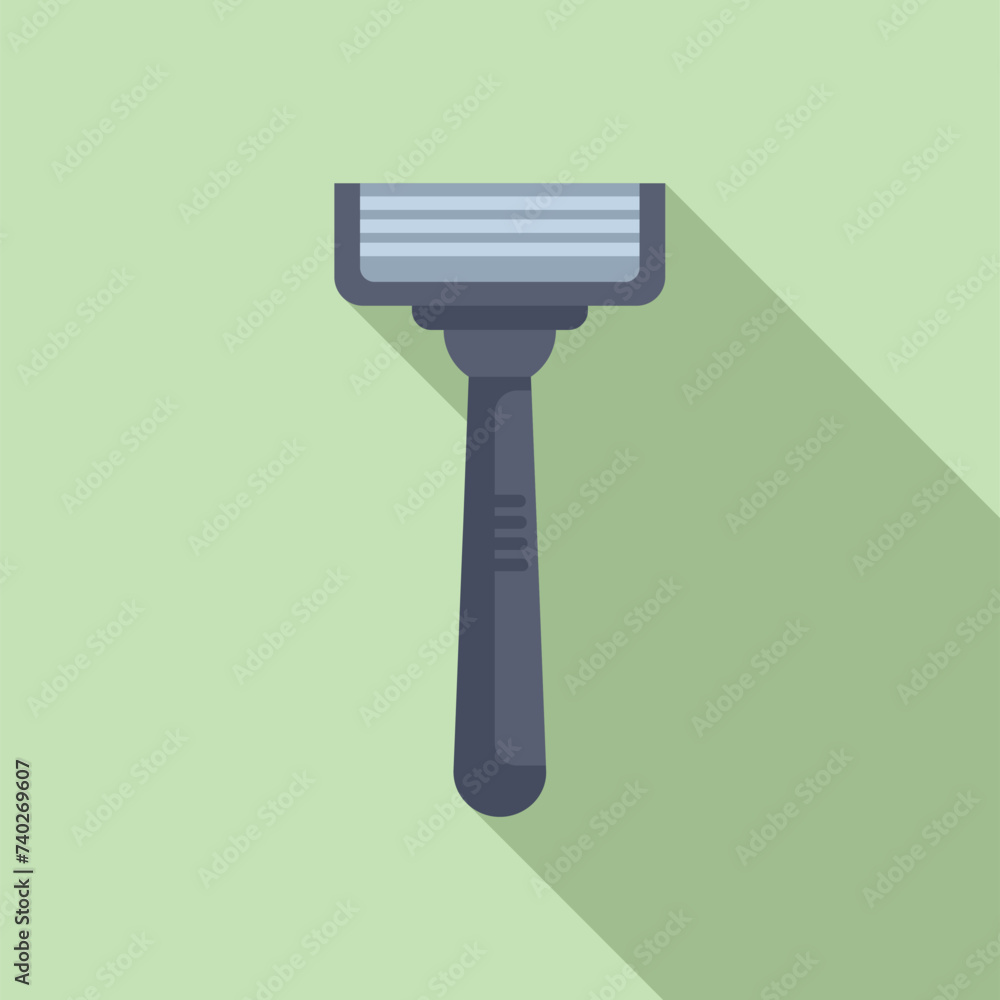 Cosmetic razor icon flat vector. Spa beauty clean. Cosmetic nature light Cosmetic razor icon flat vector. Spa beauty clean. Cosmetic nature light