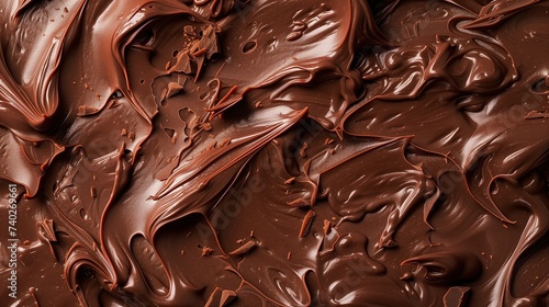 Rich Chocolate Swirls Texture