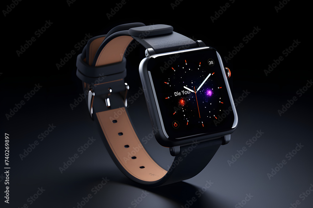 Fototapeta premium Cool Smartwatch, new technology smartwatch, product photo of a smartwatch