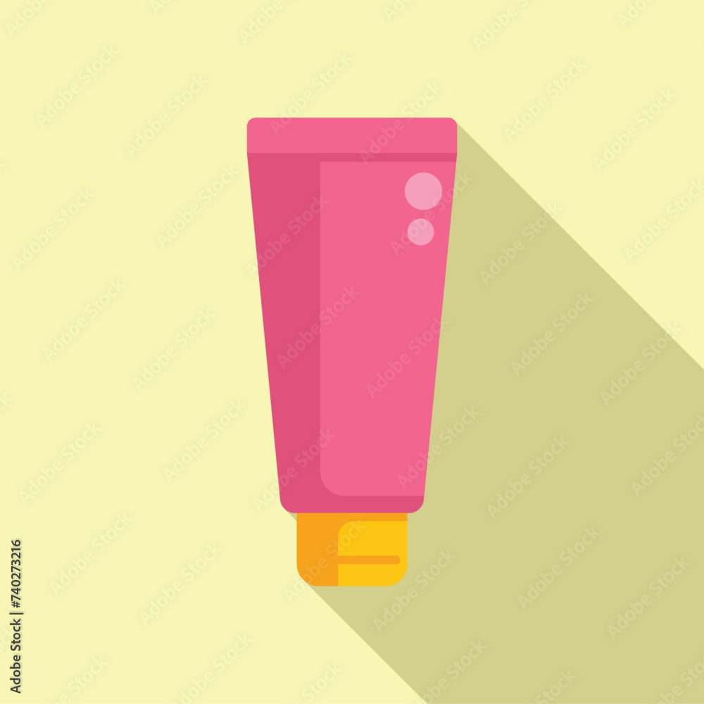 Hands cream tube icon flat vector. Cosmetic organic treatment. Clean mask Hands cream tube icon flat vector. Cosmetic organic treatment. Clean mask