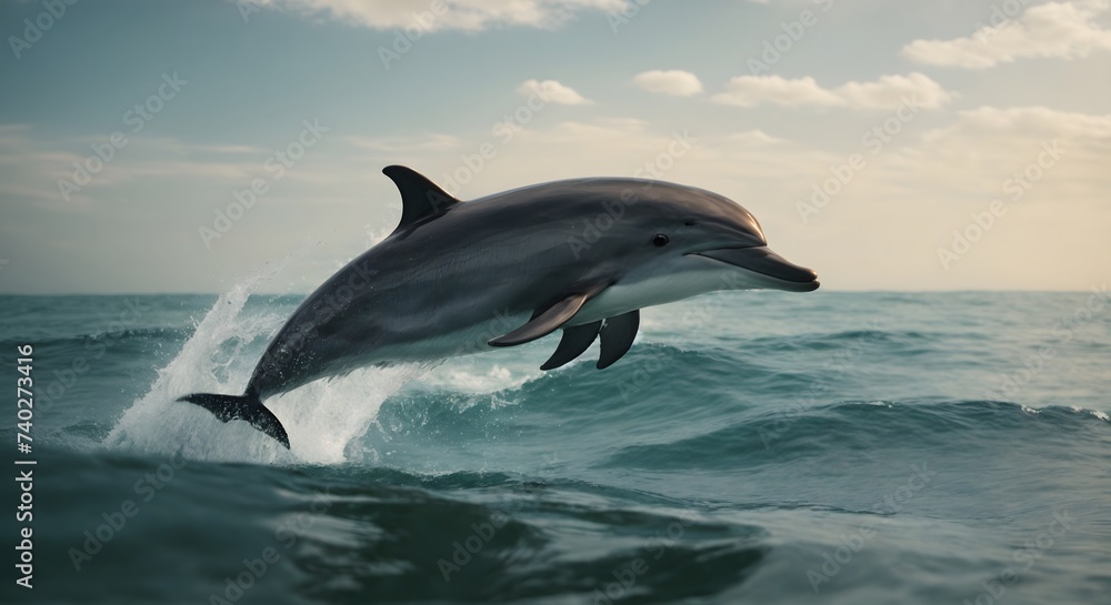 Fototapeta premium dolphin in the water