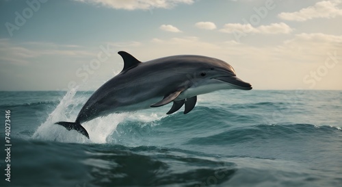 dolphin in the water © meysam