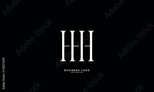 H, HH, Abstract Letters Logo Monogram