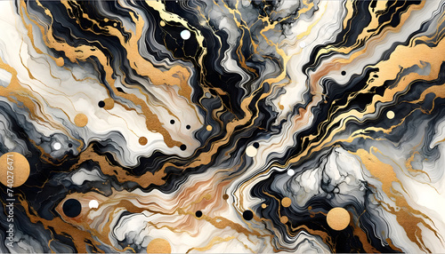 Gold abstract black marble background art paint pattern ink texture watercolor white fluid wall. Abstract liquid gold design luxury wallpaper nature black brush oil modern paper splash painting water.