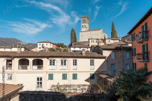 Obraz na plátně The town of Barga in the Apulian Alps