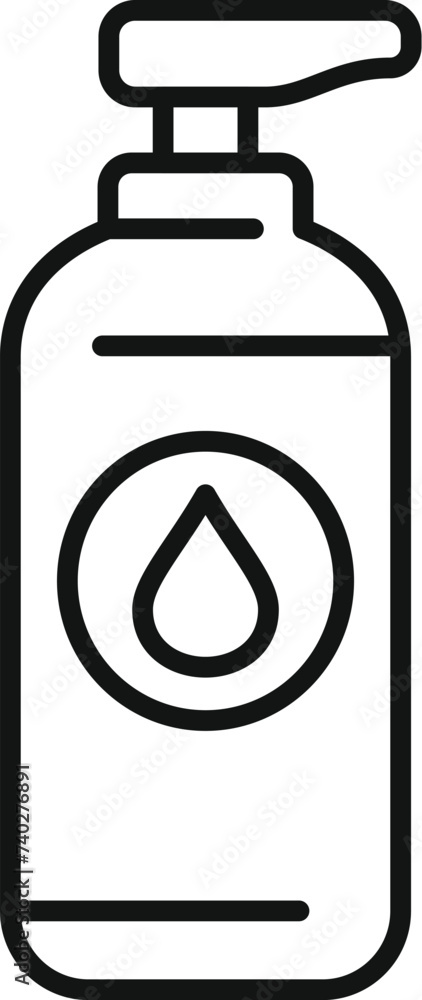 Dispenser clean mask icon outline vector. Shampoo shower. Harvest bath clean Dispenser clean mask icon outline vector. Shampoo shower. Harvest bath clean