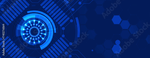 Cyber security and information or network protection. Future cyber technology web services for business and internet project