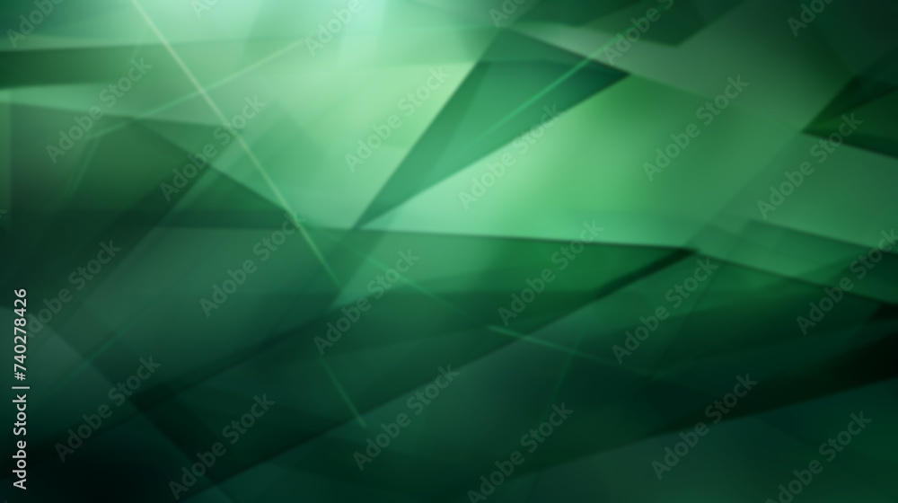 Fototapeta premium Abstract green gradient textured background with dynamic, technology background, glowing light rays