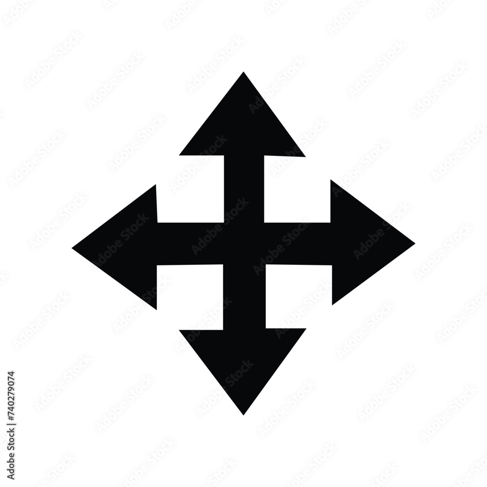 Four arrows icon. Different direction. Navigation concept. Cursor sign. Simple line art. Vector illustration. Stock image. Vector illustration. Eps file 421. Four arrows icon. Different direction. Navigation concept. Cursor sign. Simple line art. Vector illustration. Stock image. Vector illustration. Eps file 421.