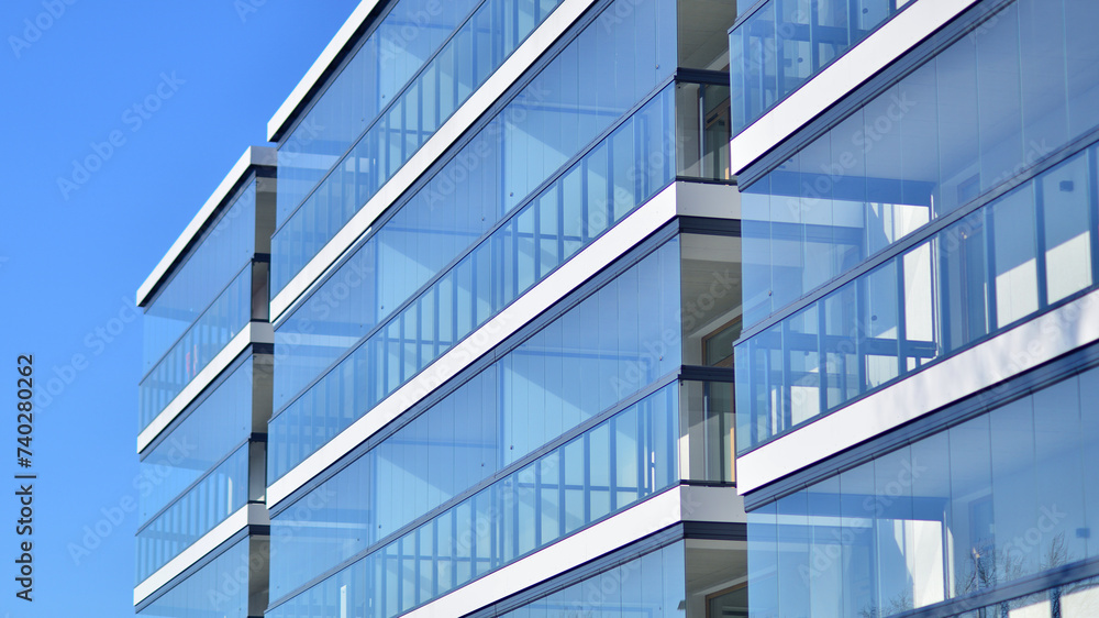 Modern architecture of urban residential apartment building. Apartment building exterior, residential house facade. Modern architecture of urban residential apartment building. Apartment building exterior, residential house facade.
