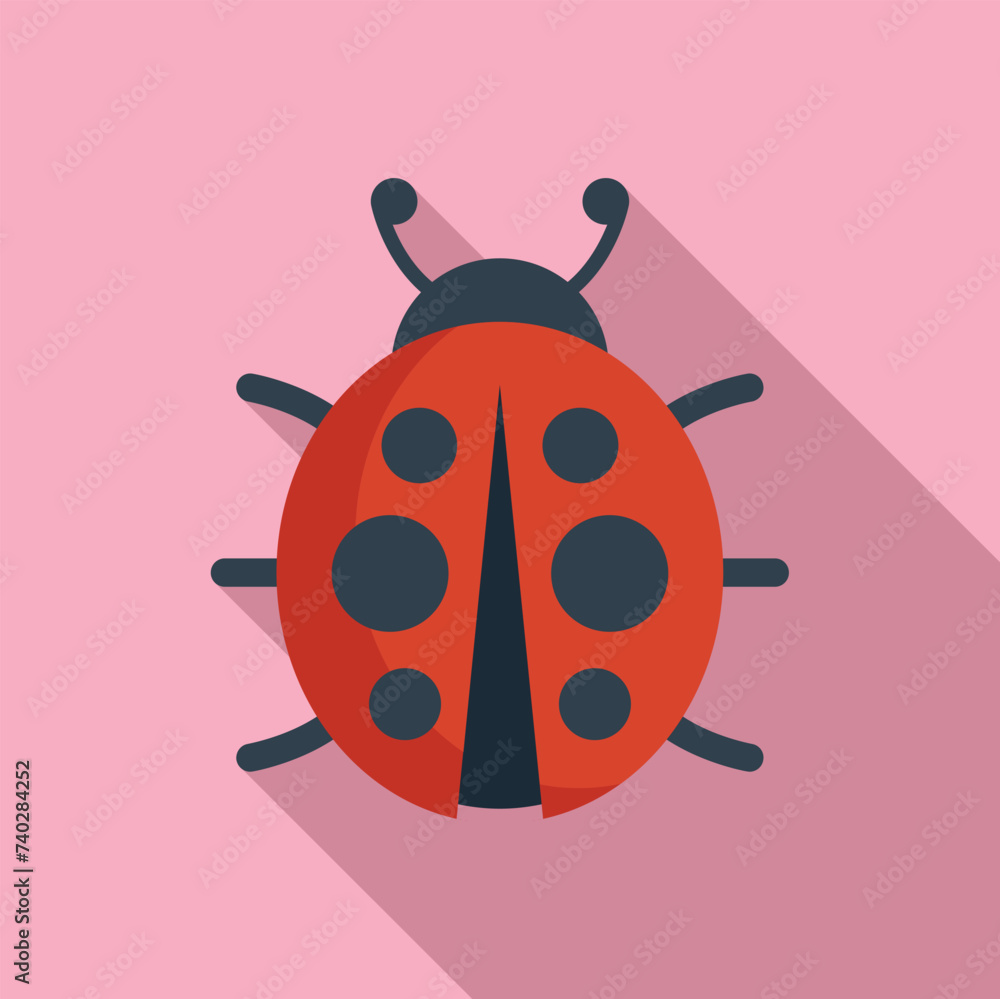 Antenna insect icon flat vector. Summer animal natural. Creature forest Antenna insect icon flat vector. Summer animal natural. Creature forest