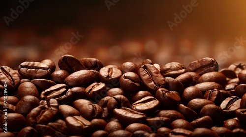 Rich Aroma of Freshly Roasted Coffee Beans: Morning Ritual of Coffee Brewing with Natural Ingredients