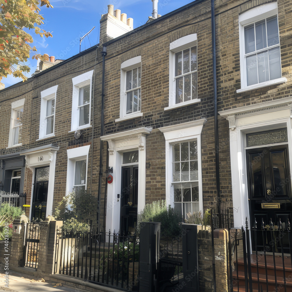 Fototapeta premium London Terrace House