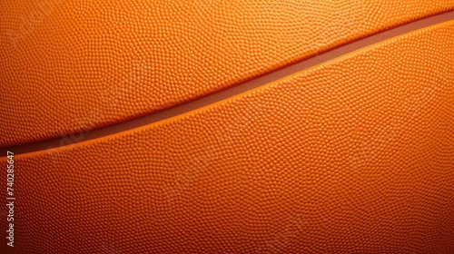 Detailed Close-Up of a Well-Worn Basketball Ball with Unique Texture and Patterns © StockKing