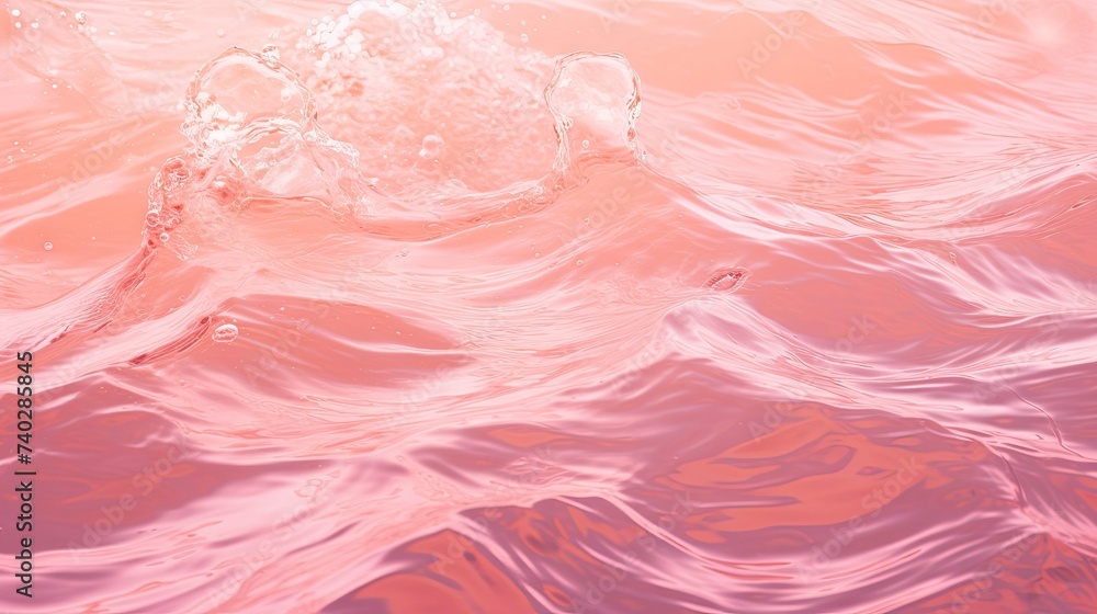 Graceful Bird Soars Above Shimmering Coral Waves on Clear Tranquil Water Surface Graceful Bird Soars Above Shimmering Coral Waves on Clear Tranquil Water Surface