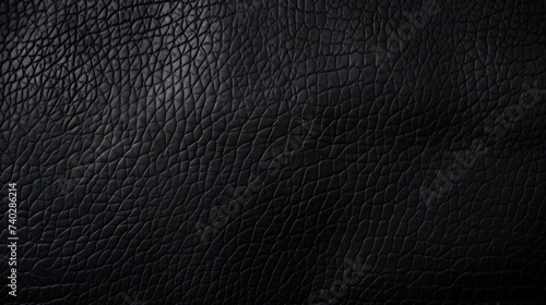 Elegant Black Leather Texture Background for Luxurious Design Concepts