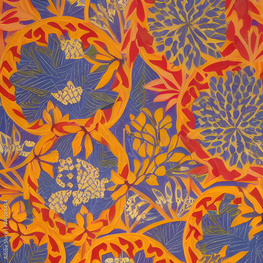 floral pattern vegetation floral pattern vegetation