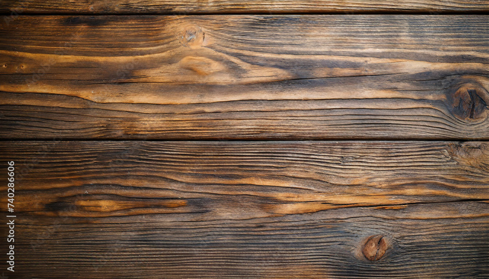 Naklejka premium Vintage, grungy wooden background. Dark, textured surface with rustic charm. Perfect for retro designs