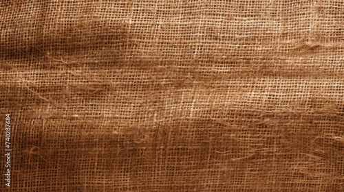 Rugged Charm: Textured Brown Jute Background for Creative Designs and Artistic Projects