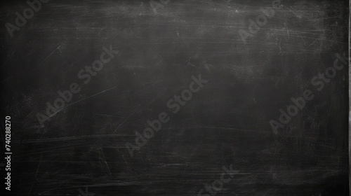 Vintage Blackboard Ready for Chalk Drawings - Old School Education Concept