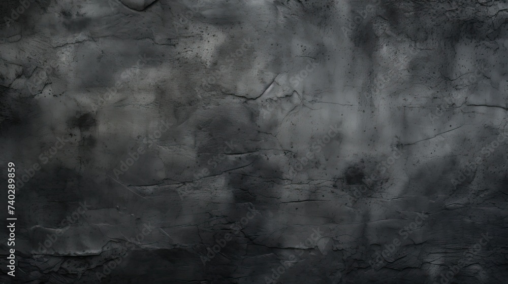 Obraz premium Eerie Black Wall with Textured Cement Illustrating Horror and Halloween Theme