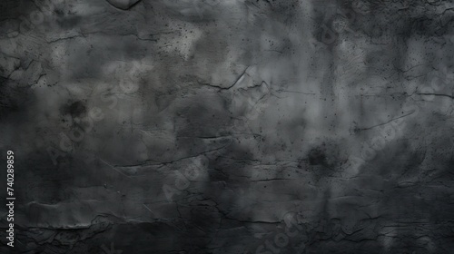 Eerie Black Wall with Textured Cement Illustrating Horror and Halloween Theme