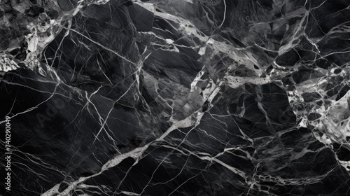 Elegant Black Marble Texture: Abstract Natural Stone Pattern for Stylish Background Designs © StockKing