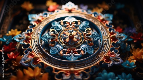 Wallpaper Mural Decorative Box Placed on Table Torontodigital.ca