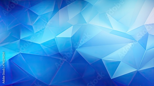 Mesmerizing Shades of Blue in Abstract Polyagonal Background Design