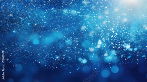 Sparkling Blue Glitter Texture for Luxurious Background Design and Glamorous Decor