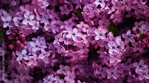 Vibrant Purple Lilac Flowers Close-Up Background - Floral Spring Wallpaper