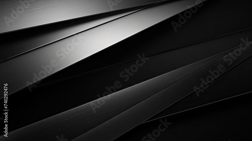 Elegant Black Abstract Wallpapers in High Definition - Silver Gradient Metal Textured Tech Background