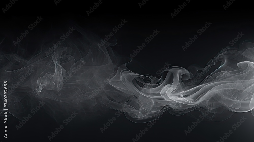 Dynamic Abstract Smoke Movements in Dark Space, Intriguing Swirling Patterns and Textures Dynamic Abstract Smoke Movements in Dark Space, Intriguing Swirling Patterns and Textures