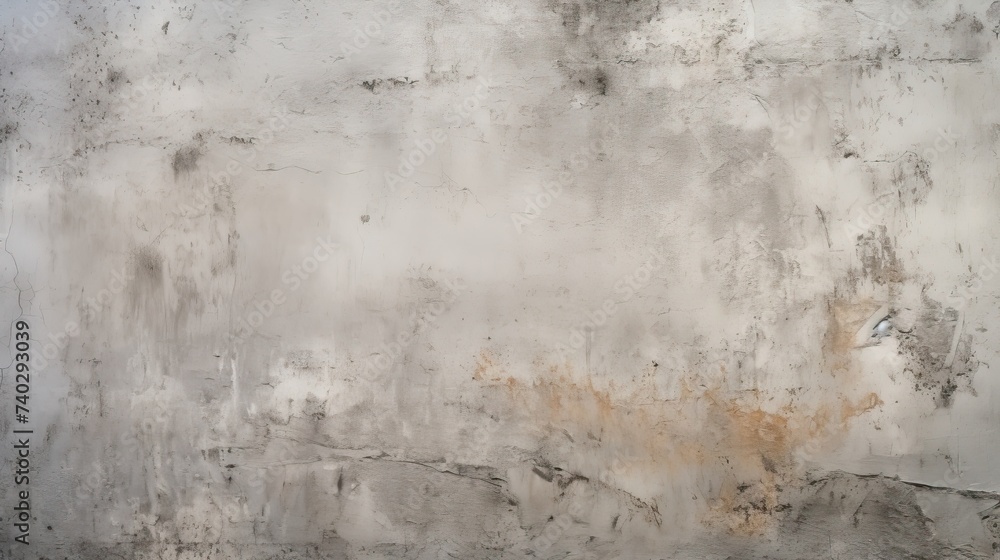 Abstract Artwork in Earthy Tones Adorning a Grungy White Wall for Modern Decor