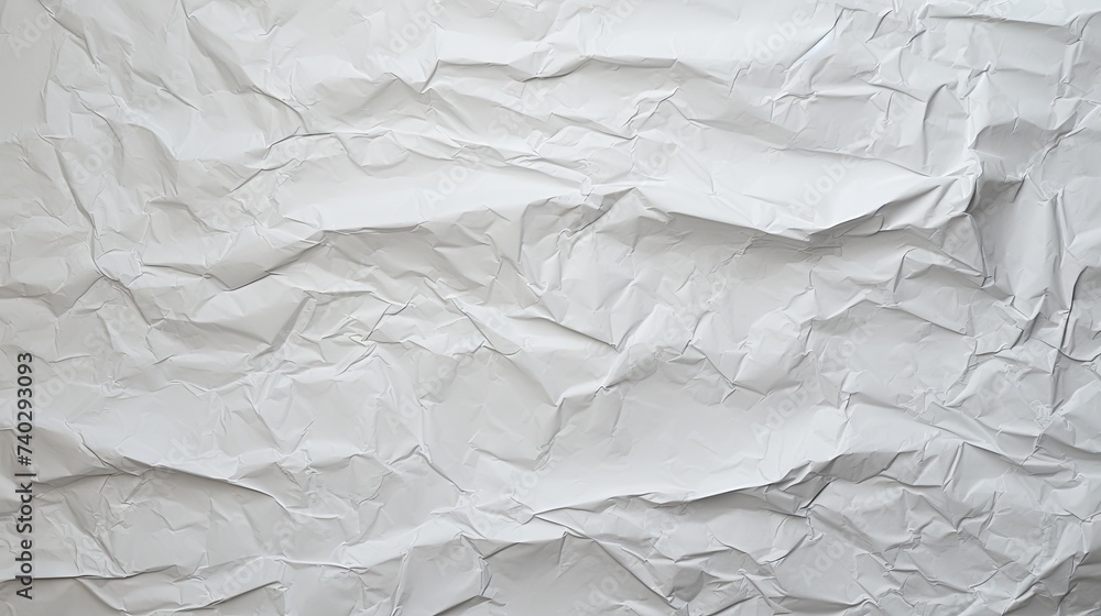 Texture of Crumpled White Paper on Blank Poster Background for Design Projects Texture of Crumpled White Paper on Blank Poster Background for Design Projects