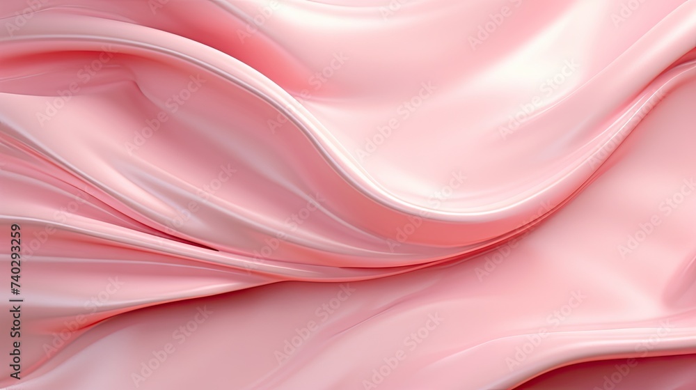 Elegant Pink Silk Fabric Texture for Luxury Cosmetic Background Design