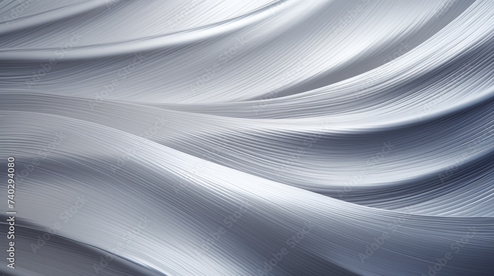 Elegant Silver Brushed Metal Background with Artistic Wavy Lines Elegant Silver Brushed Metal Background with Artistic Wavy Lines